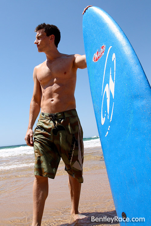 Sydney muscle beach surfer Trent Bauer 