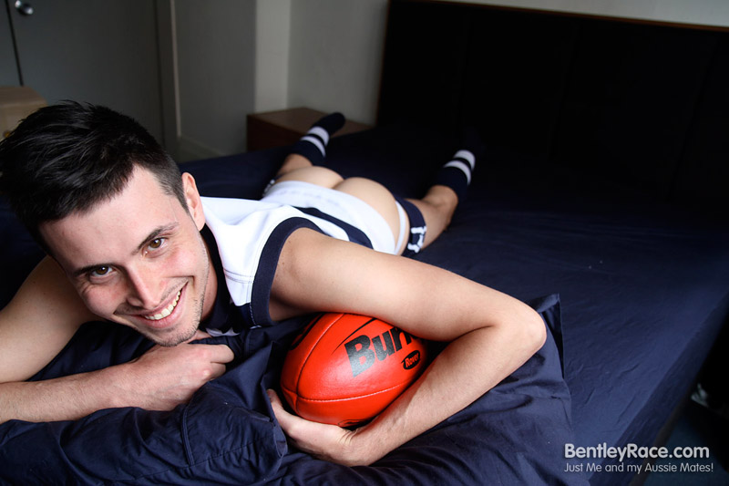 William Tudor poses for porn photos in Australia in football gear